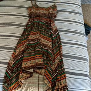 High/Low multicolored dress